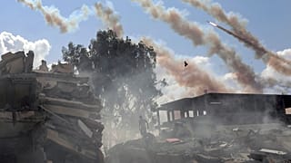 Cohetes disparados desde la Franja de Gaza hacia Israel