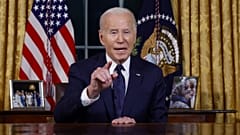 Az amerikai elnök az Ovális irodában mondta el tévébeszédét