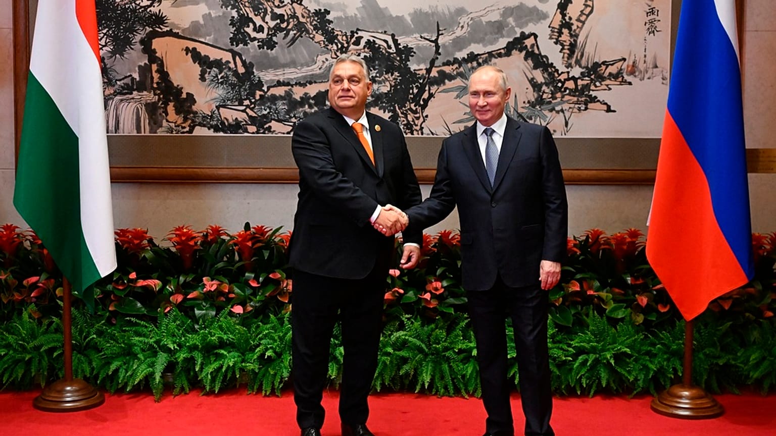 Rus lider Putin ile Macar lider Orban 