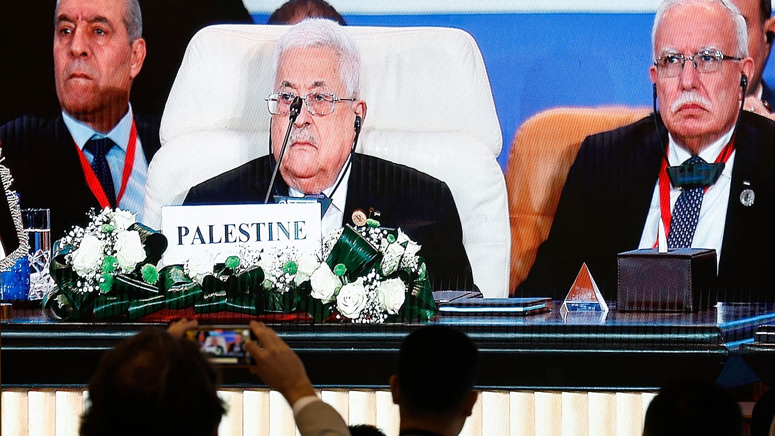 Filistin Devlet Başkanı Mahmud Abbas