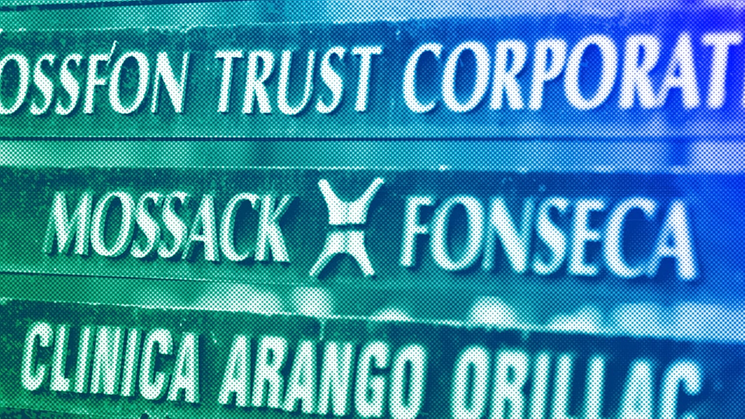 A marquee of the Arango Orillac Building lists the Mossack Fonseca law firm, in Panama City, May 2016