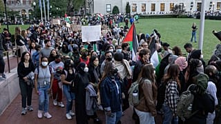 Columbia Üniversitesi'nde Filistin gösterileri