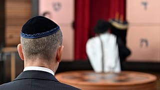 Bundeskanzler Olaf Scholz bei der Einweihung der Weill-Synagoge in Dessau-Roßlau