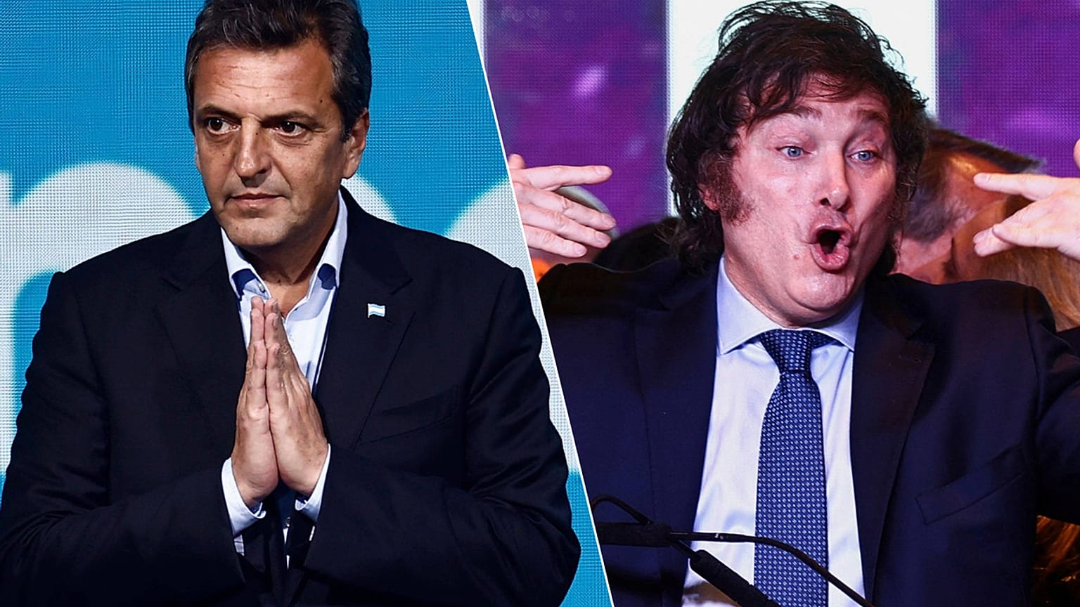 Sergio Massa ve Javier Milei