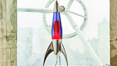 The Mathmos Telstar rocket lava lamp