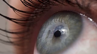 This Thursday, April 12, 2018 photo shows the eye of a woman in New York.