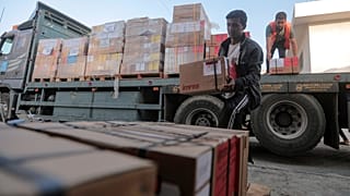 Автоколонна с третьей партией гуманитарной помощи палестинцам пересекла КПП Рафах