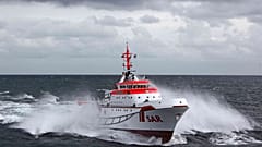 Sea rescue cruiser ship Bernhard Gruben of the DGzRS station in Hooksiel, Germany, that is used among others after a collision between two cargo ships in the North Sea.