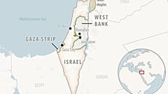 خريطة فلسطين في الشرق الأوسط