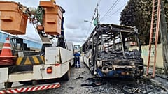 Der Busverkeher in Rio de Janeiro fiel zeitweise aus.