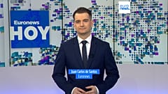 Juan Carlos de Santos presenta el informativo de Euronews Hoy