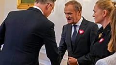 Oppositionsführer Donald Tusk (M.)