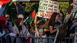 تجمع حامیان ساکنان سرزمین‌های فلسطینی‌ در هوستون تگزاس