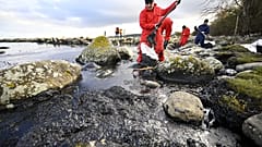  The accident released a slick of fuel into the Baltic Sea, which reached the coast in the evening, authorities said.