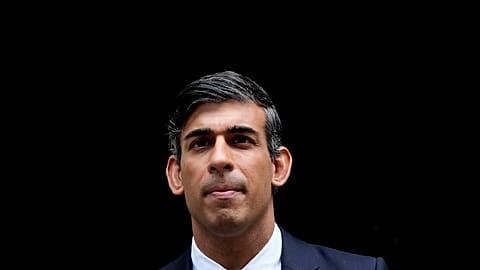 Britain's Prime Minister Rishi Sunak leaves 10 Downing Street