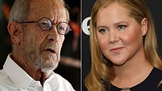 Kitapları ABD hapshanelerinde yasaklanan yazarlar Elmore Leonard (solda)  ve Amy Schumer 