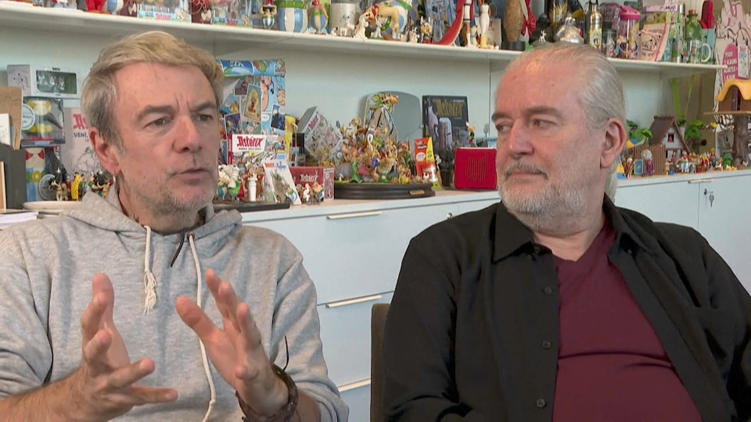 Fabrice Caro (l.) und Zeichner Didier Conrad