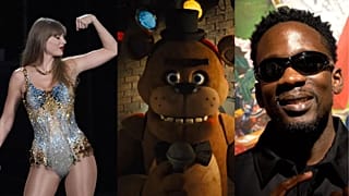 Taylor Swift, a possessed animatronic from Five Night's at Freddy's and Mr Eazi.