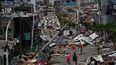Zonas de Acapulco en ruinas