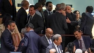 Постпред Палестины в ООН принимает поздравления после голосования