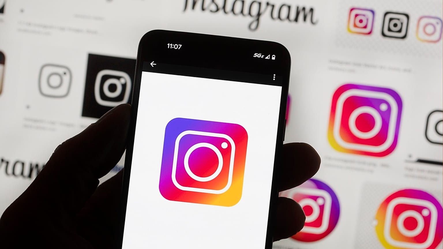 File - The Instagram logo is seen on a cell phone in Boston, USA, Friday, Oct. 14, 2022.