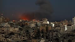 Rauch über Gaza-Stadt