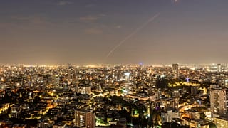 Israeli Iron Dome air defense system fires to intercept a rocket fired from the Gaza Strip, in central Israel, Monday, Oct. 30, 2023.