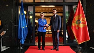 La présidente de la Commission européenne et le président du Monténégro