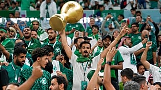 صورة أرشيفية لمشجعي المنتخب السعودي في كأس العالم الماضي