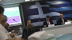 Ο υπουργός Εθνικής Οικονομίας και Οικονομικών Κωστής Χατζηδάκης σε συνέντευξη τύπου σχετικά με το νέο φορολογικό νομοσχέδιο
