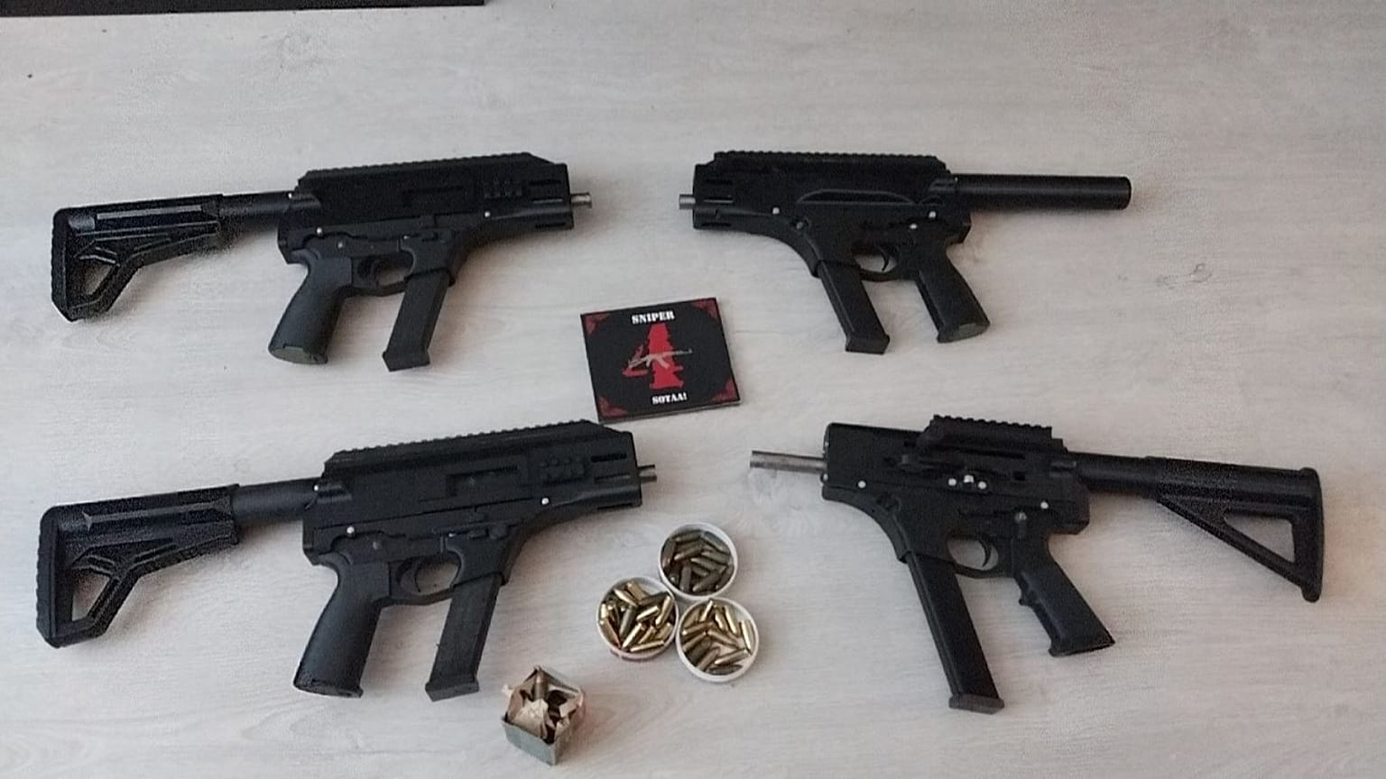 FILE: Four 3D printed machine guns seized by Finnish Police in terror plot
