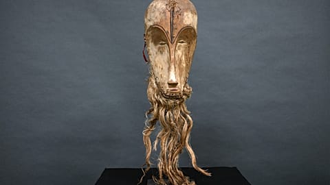 A "Ngil" mask of the Fang people of Gabon 