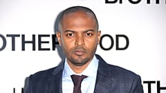 Actor and director Noel Clarke poses for photographers upon arrival at the premiere of the film 'Brotherhood' in London