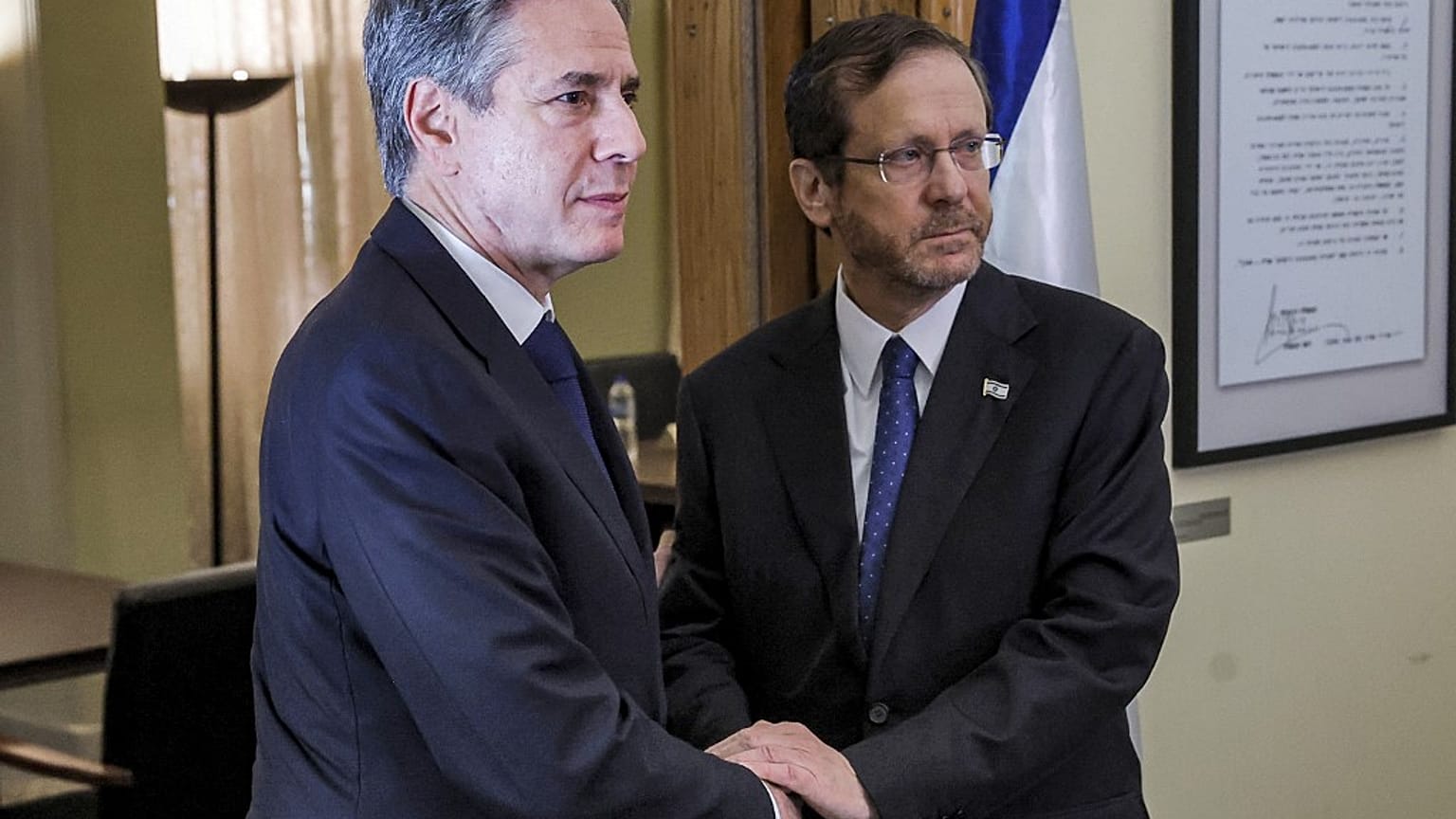 Blinken e Herzog. (Tel Aviv, 3.11.2023)