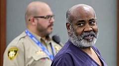 Duane Keith “Keffe D” Davis appears for his arraignment at the Regional Justice Center, Thursday, Nov. 2, 2023, in Las Vegas.