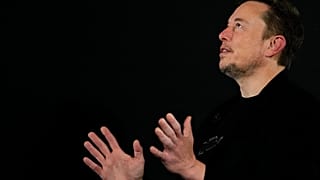 Tesla and SpaceX's CEO Elon Musk during an in-conversation event with Britain's Prime Minister Rishi Sunak at Lancaster House in London, Thursday, Nov. 2, 2023.