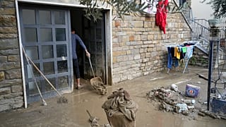 Estragos provocados pela tempestade Ciaran