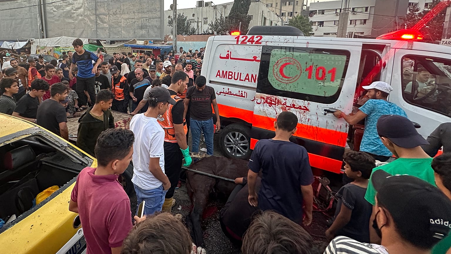 Ambulance ciblée par l'armée israélienne