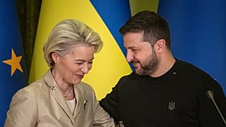 EU-Kommissionspräsidentin Ursula von der Leyen und der ukrainische Präsident Wolodymyr Selenskyj.