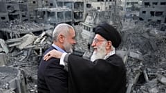 اسماعیل هنیه و علی خامنه‌ای