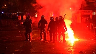 Disturbios en la sede del PSOE en la calle Ferraz de Madrid