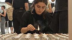 شموع حدادا على أرواح قتلى هجوم حماس