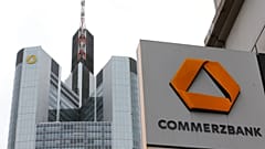 Headquarters of Commerzbank is photographed on the day of the annual press conference in Frankfurt, Germany, Thursday, Feb. 13, 2014.