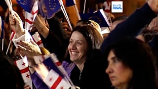 Crowds celebrate in Georgia  