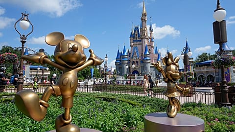The Cinderella Castle is seen at the Magic Kingdom at Walt Disney World, July 14, 2023, in Lake Buena Vista, Fla.