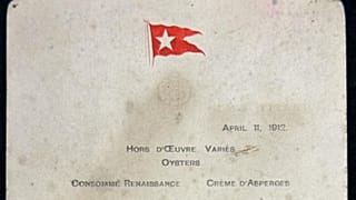 Rare Titanic first-class menu up for auction
