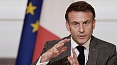 French President Emmanuel Macron opens Gaza aid conference at the Elysee Palace, in Paris, Thursday, Nov. 9, 2023.