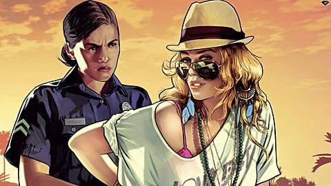 Artwork of Vasquez arresting a woman.