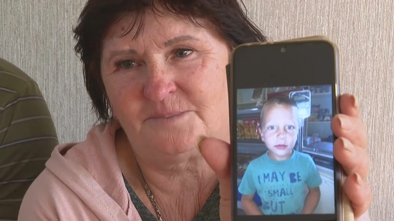 Lyubov Sytnikova, 62, aus Cherson, hat ihren 6-jährigen Enkel verloren. 