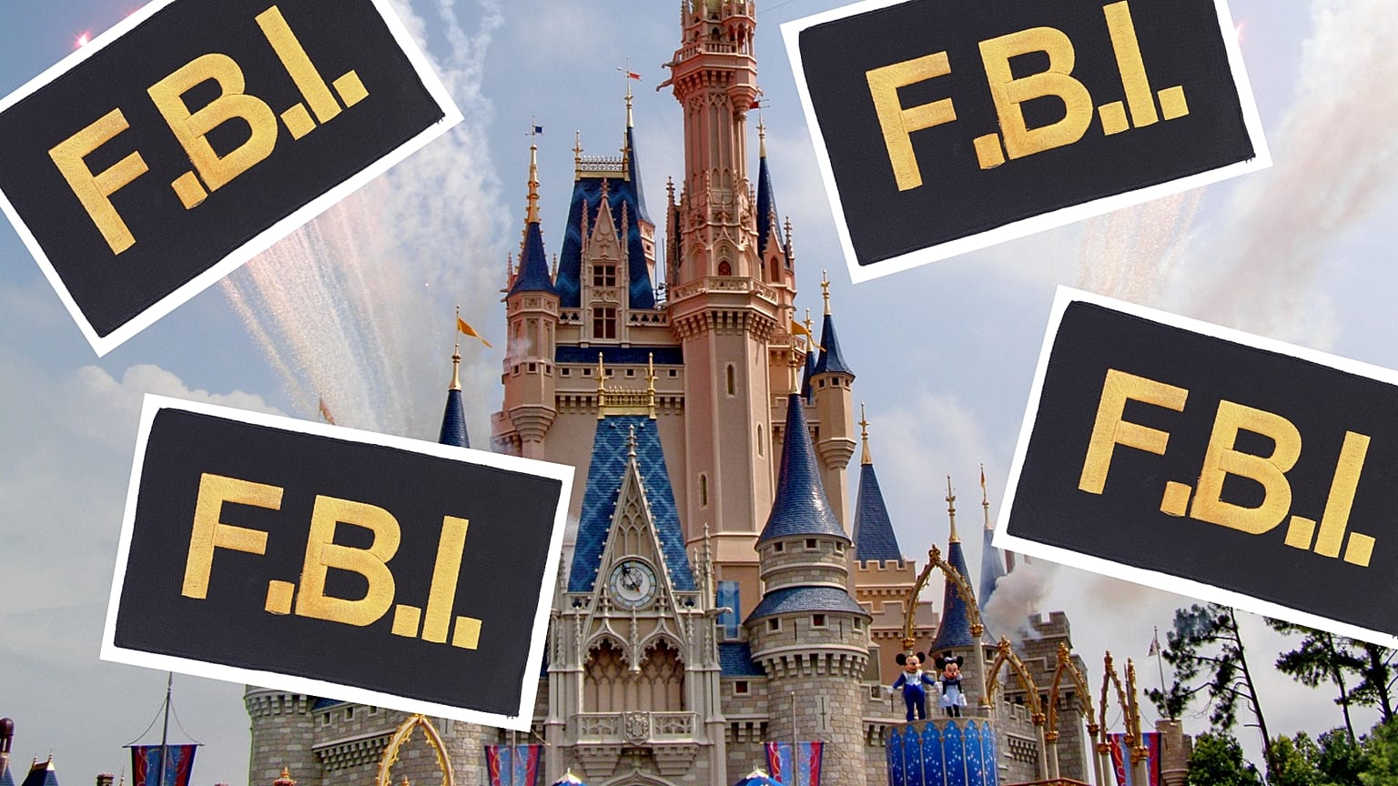 Autocolantes Disneyland Paris e FBI